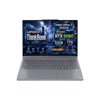 Lenovo ThinkBook 16p G6 IAX 21R0004BTX Ultra 7 255HX 32GB RAM 1TB SSD RTX 5060 FreeDOS 16 inç Laptop