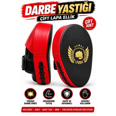 Liggo Strike Boks Lapası Çift Ellik Boks Elliği Boks Lapa Kick Boks Muay Thai Vuruş Lapası Darbe Yastığı
