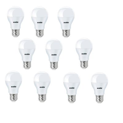 Ecolite E27 Duylu 1055 Lümen 10 Adet 11W Günışığı 3000K Led Ampul