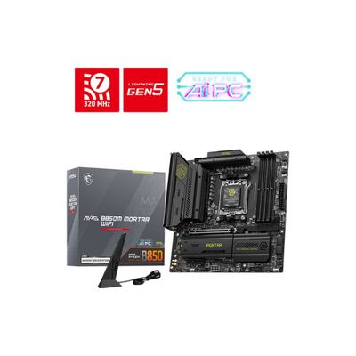 MSI MAG B850M Mortar WiFi AMD AM5 DDR5 Micro ATX Anakart
