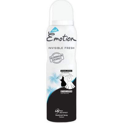 Emotion Black and White Invisible Fresh 150 ml Leke Bırakmayan Kadın Deodorant