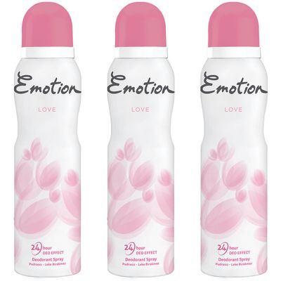 Emotion Love 150 ml x 3 Kadın Deodorant