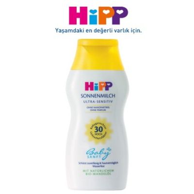 Hipp Babysanft 200 ml SPF 30+ Bebek Güneş Koruyucu Sütü