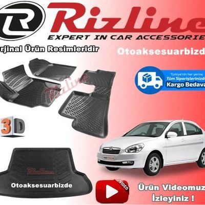 Rizline Hyundai Accent Era 2006-2012 3D Paspas Bagaj Havuzu