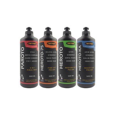 Netfer 4x500 ml 4'lü Pasta Cila Set