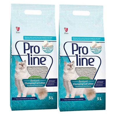Proline Bentonit Marsilya Sabun Kokulu Topaklanan 2x10 lt Kedi Kumu