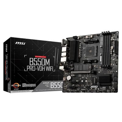 MSI B550M PRO-VDH WiFi AMD AM4 DDR4 Micro ATX Anakart