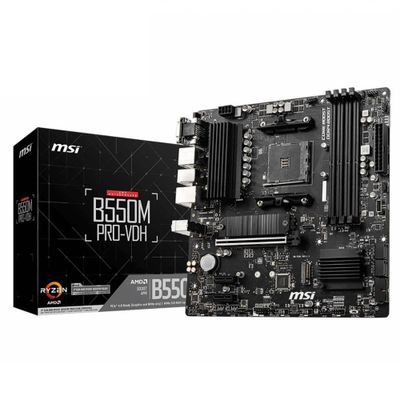 MSI B550M PRO-VDH AMD AM4 DDR4 Micro ATX Anakart