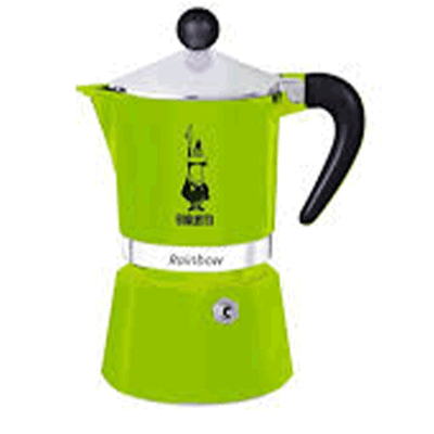 Bialetti Rainbow Sarı 3 Cup Moka Pot