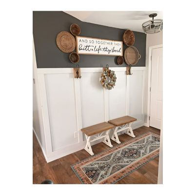 Elfora Iskandinav Duvar Çıtası 5 Adet 100 Cm X 8 Cm Dekoratif Duvar Çıtası Boyanabilir
