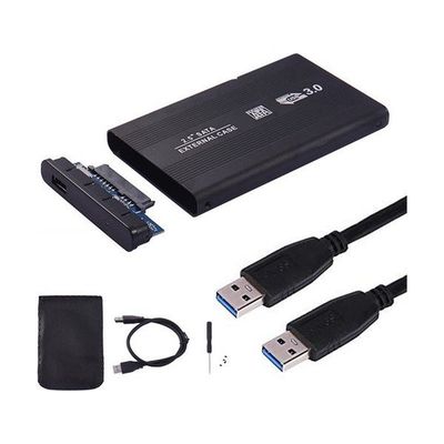 Maxgo 2126S 5 GBPS+Kılıf+Siyah Aluminyum SSD 2.5 inç USB 3.0 Sata HDD Kutusu