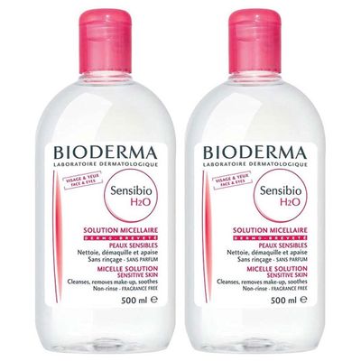 Bioderma Sensibio H2O 2x500 ml Yüz ve Makyaj Temizleme Suyu
