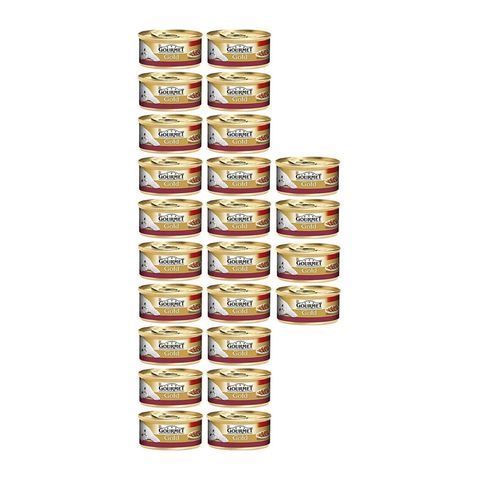 Gourmet Gold Parça Etli ve Soslu Tavuklu Ciğerli 24x85 gr Yaş Kedi