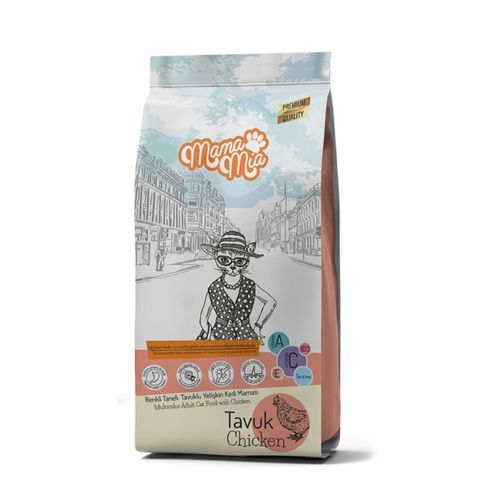 Mama Mia Multicolor Chicken Özel Tavuklu Yetişkin 15 kg Kedi Maması
