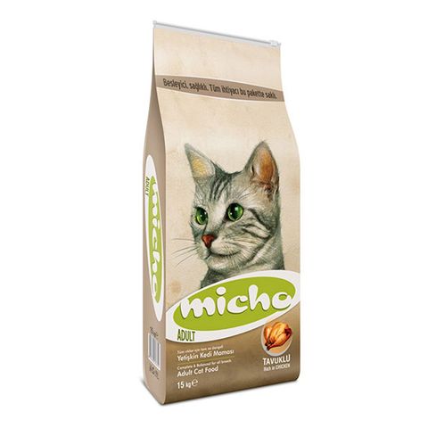 Micho Sisso Adult Cat Tavuklu Hamsi ve Pirinç Eşliğinde Yetişkin Kedi