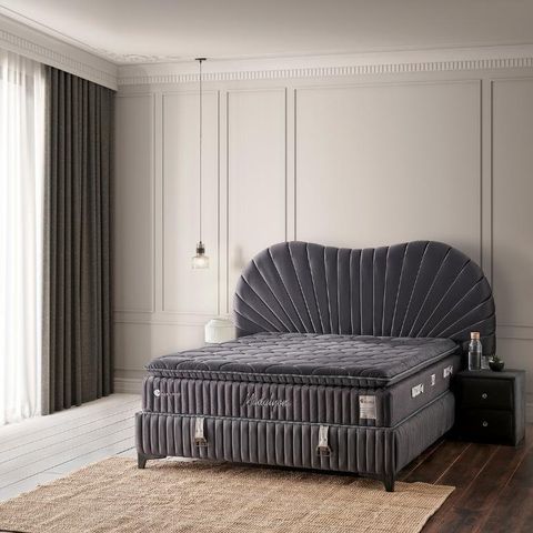 Mobilya Dükkanım PV248 Madalyon 150x200 cm Çift Kişilik Yatak Baza