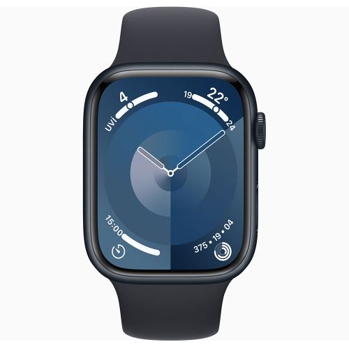 Apple Watch Series 9 41 mm Gps + Cellular Gece Yarısı Alüminyum Kasa Spor Kordon Akıllı Saat