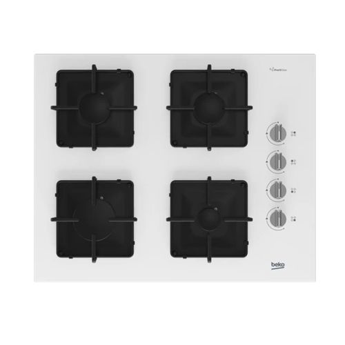 Beko Cam Ocak Beyaz Beko BOCD K 6510 EB Gazlı Cam Tablalı Ocak