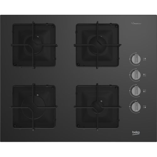 Beko Cam Ocak Siyah Beko BOCD K 6510 ES Gazlı Cam Tablalı Ocak