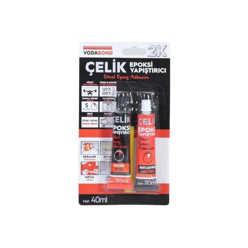 Vodabond 20+20 ml Seramik Ahşap Metal Plastik Cam Çelik Epoksi Yapıştırıcı