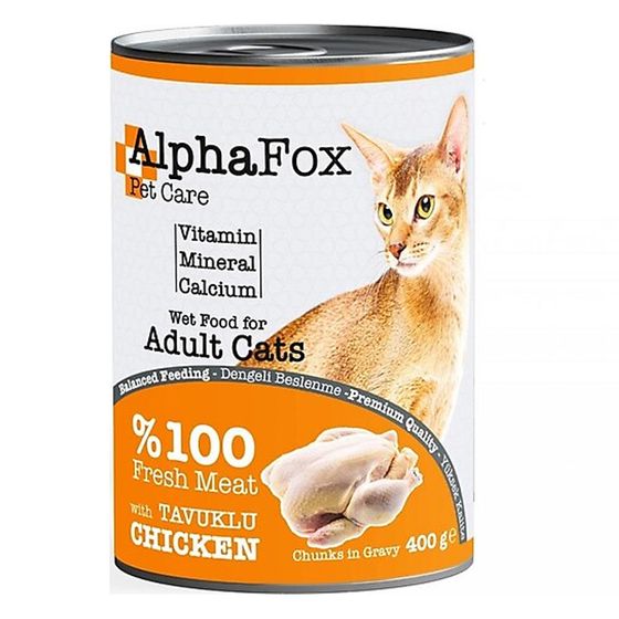 Alpha Fox 20x400 gr Tavuk Etli Kedi Konservesi Fiyatları
