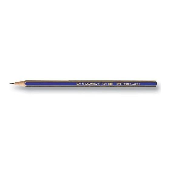Faber Castell B 1221 2H 2   Blíster con 2 Lápices de Grafito Goldfaber 1221 2H