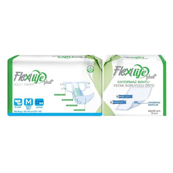 Flexlife 30 Adet Bel Bantl Tekstil Y zeyli Orta Yeti kin Hasta Bezi 30 flexlife-30-adet-bel-bantl-tekstil-y-zeyli-orta-yeti-kin-hasta-bezi-30