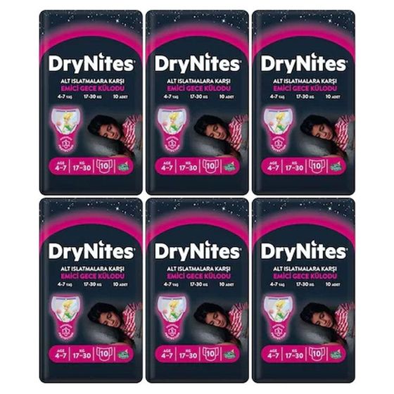 Huggies Drynites Kız 4-7 Yaş 60 Adet Emici Gece Külodu Çeşitleri ve ...