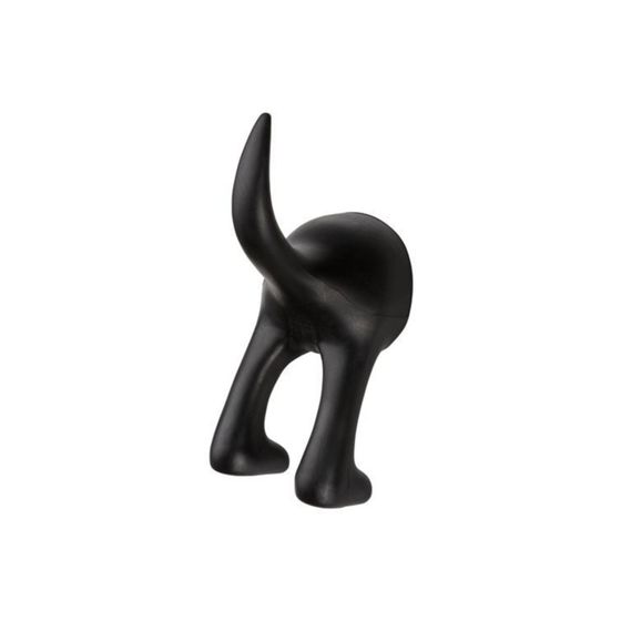 Ikea BASTIS Wandhaken mit Hundeschwanz, 12 cm, Schwarz, 10 Stück