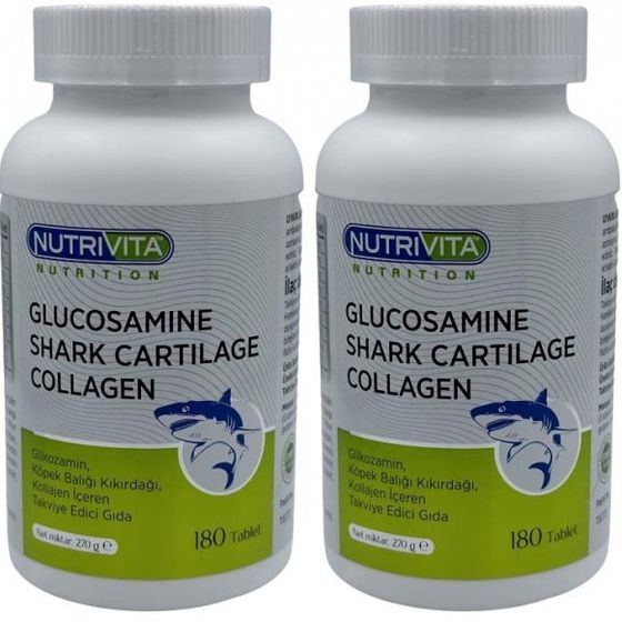 Nutrivita Glucosamine Shark Cartilage Collagen 2x180 Tablet Fiyatları