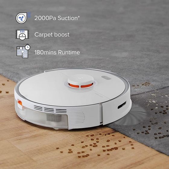 Roborock S5 Max Vacuum Cleaner Beyaz Robot Süpürge ve Islak Paspas