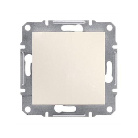 Schneider Electric Asfora Wechselschalter Creme – 1-polig, 10AX, IP20, Unterputz, Schraubenlos, Für Hausinstallation