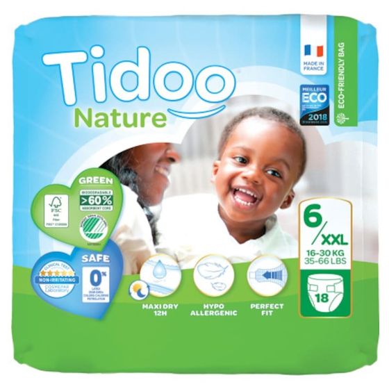 Tidoo Lingettes bébé compostables calendula x58 - INCI Beauty