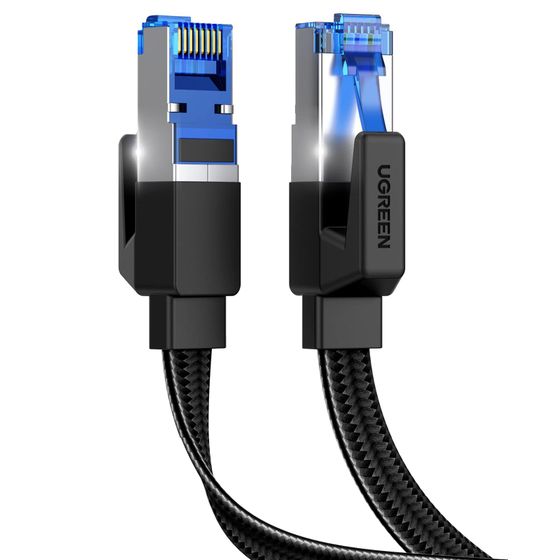 Clixde CAT 8 2x Network Connectors RJ45 Tool-Free Shielded 40Gbps Ethernet LAN DSL Patch Cable Black - View #7