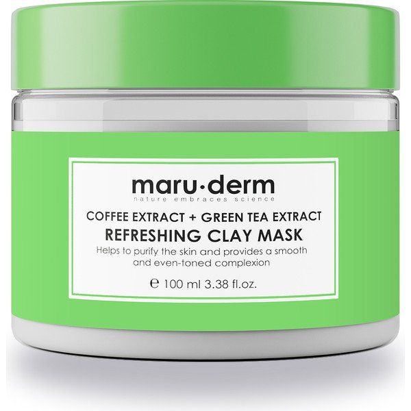 Maruderm 100 ml Kahve Özü Yeşil Çay Özü Tazelyici Kil Maskesi