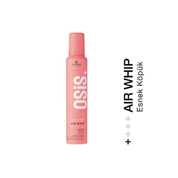 Schwarzkopf Osis Volume Body Air Whip Flexible Mousse Esnek 200 ml Saç Şekillendirici Köpük
