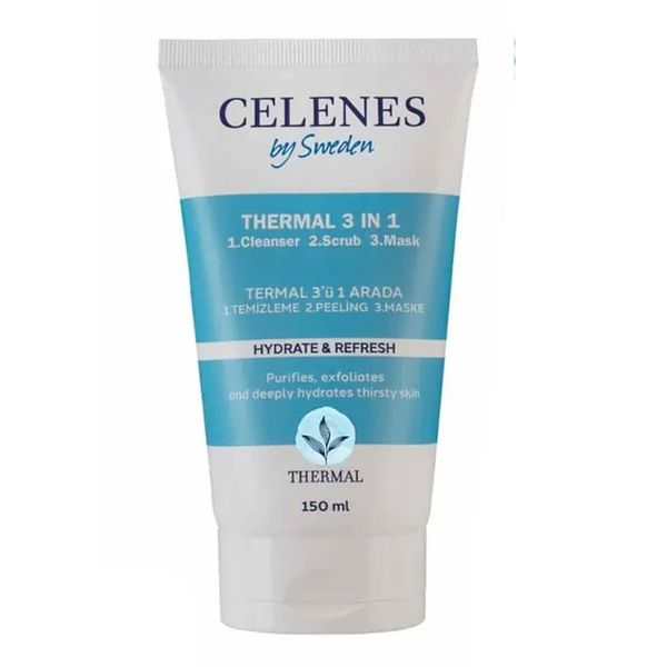 Celenes Thermal 3 in 1 Temizleme 150 ml Peeling Maske