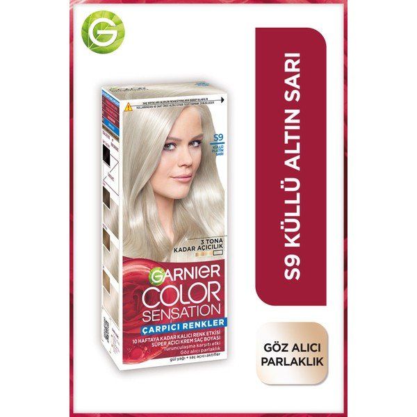 Garnier Çarpıcı Renkler S9 Küllü Platin Sarı Saç Boyası