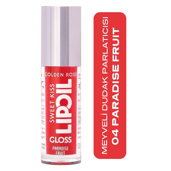 Golden Rose Sweet Kiss No: 04 Paradise Fruit Lip Oil Gloss Dudak Parlatıcısı
