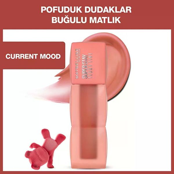 Maybelline Super Stay Teddy 10 Current Mood Uzun Süre Kalıcı Likit Mat Tint