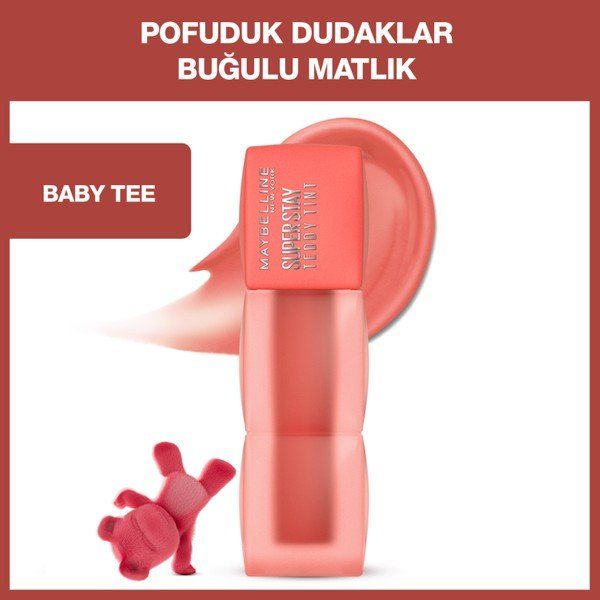 Maybelline Super Stay Teddy 25 Baby Tee Uzun Süre Kalıcı Likit Mat Tint
