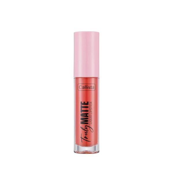 Callista Truly Matte Liquid Lipstick 405 Peachy Queen Pembe Mat Likit Ruj