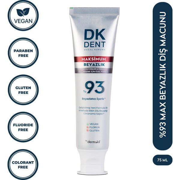 Dk Dent 75 ml %93 Maximum Beyazlık Diş Macunu