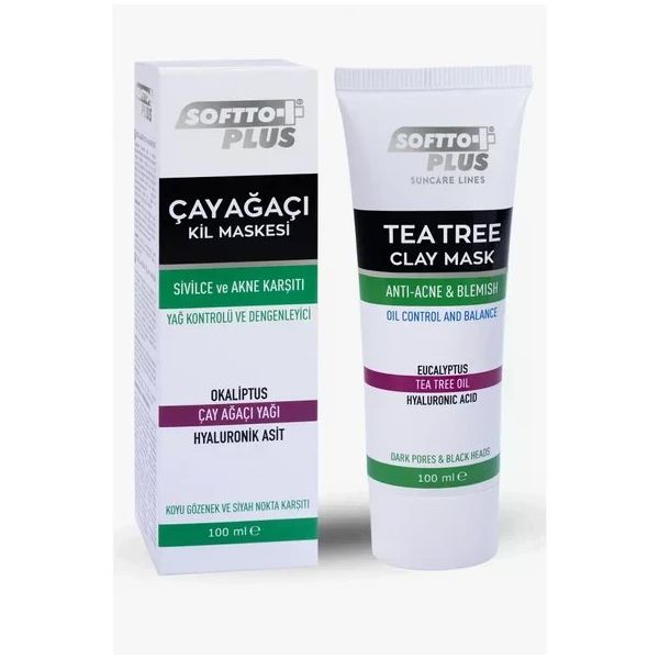 Softto Plus 100 ml Çay Ağacı Kil Maskesi