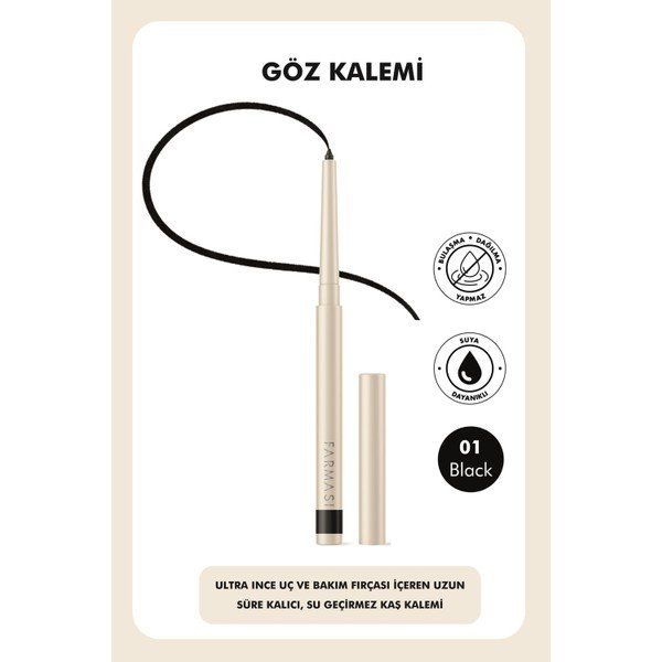 Farmasi 01 Black Asansörlü Göz Kalemi
