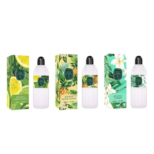 Eyüp Sabri Tuncer 3x400 ml Çeşme Limonu + Klasik Limon + Yasemin Kolonya