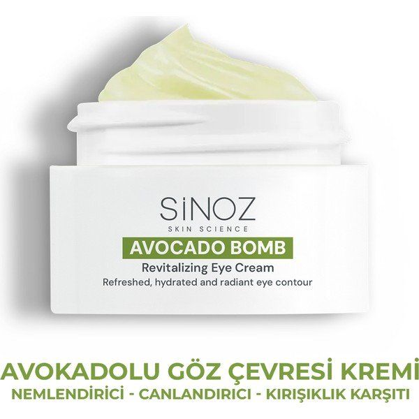 Sinoz Avocado Bomb Canlandırıcı 15 ml Göz Çevresi Bakım Kremi