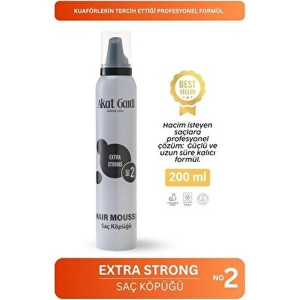 Akat Gardi No:2 Extra Strong 200 ml Saç Köpüğü