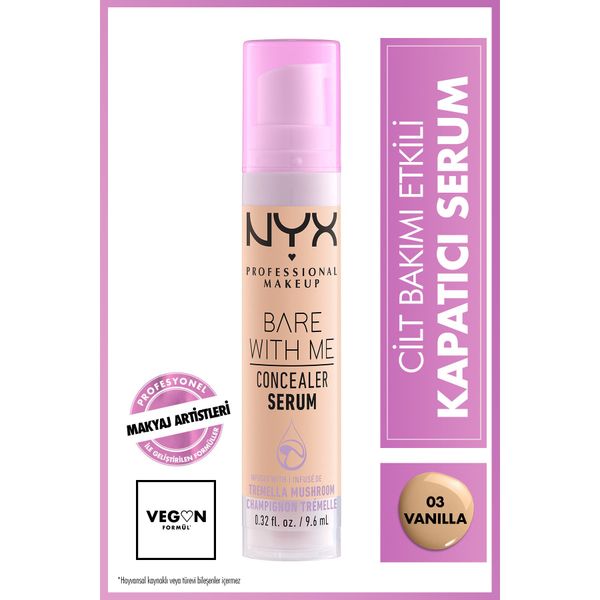 Nyx Professional Makeup Bare With Me 03 Vanilla Kapatıcı Serum
