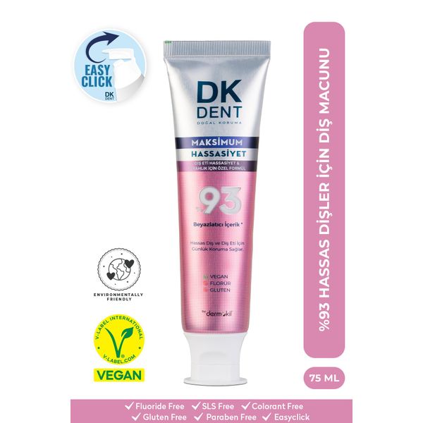 Dk Dent 75 ml %93 Maximum Hassasiyet Diş Macunu